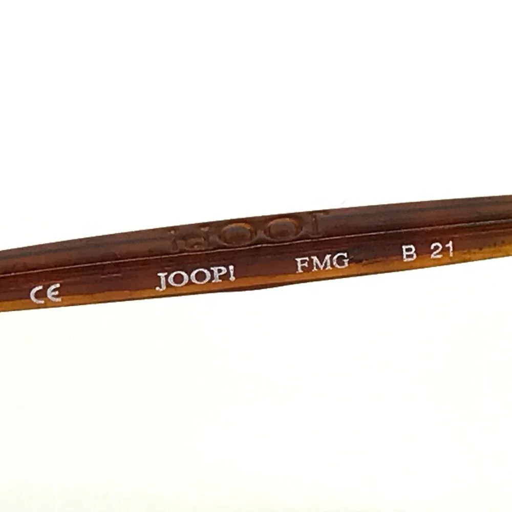 Joop! Eyeglasses Frames Mod.8784-600 Brown Shiny Gold Oval Full Rim 50-20-135